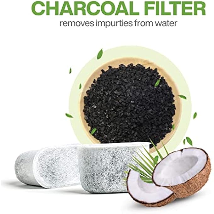 BRENSTEN 12Pack Replacement Charcoal Water Filters Compatible With Breville Bwf100  Premium Activated Charcoal Filters For All Breville Coffee Makers And Breville Espresso Machines - Image 3