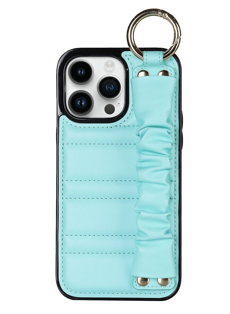 Suteni Elastic Wrist Band Back Cover Leather Card Slots Phone Case for iPhone - Image 1