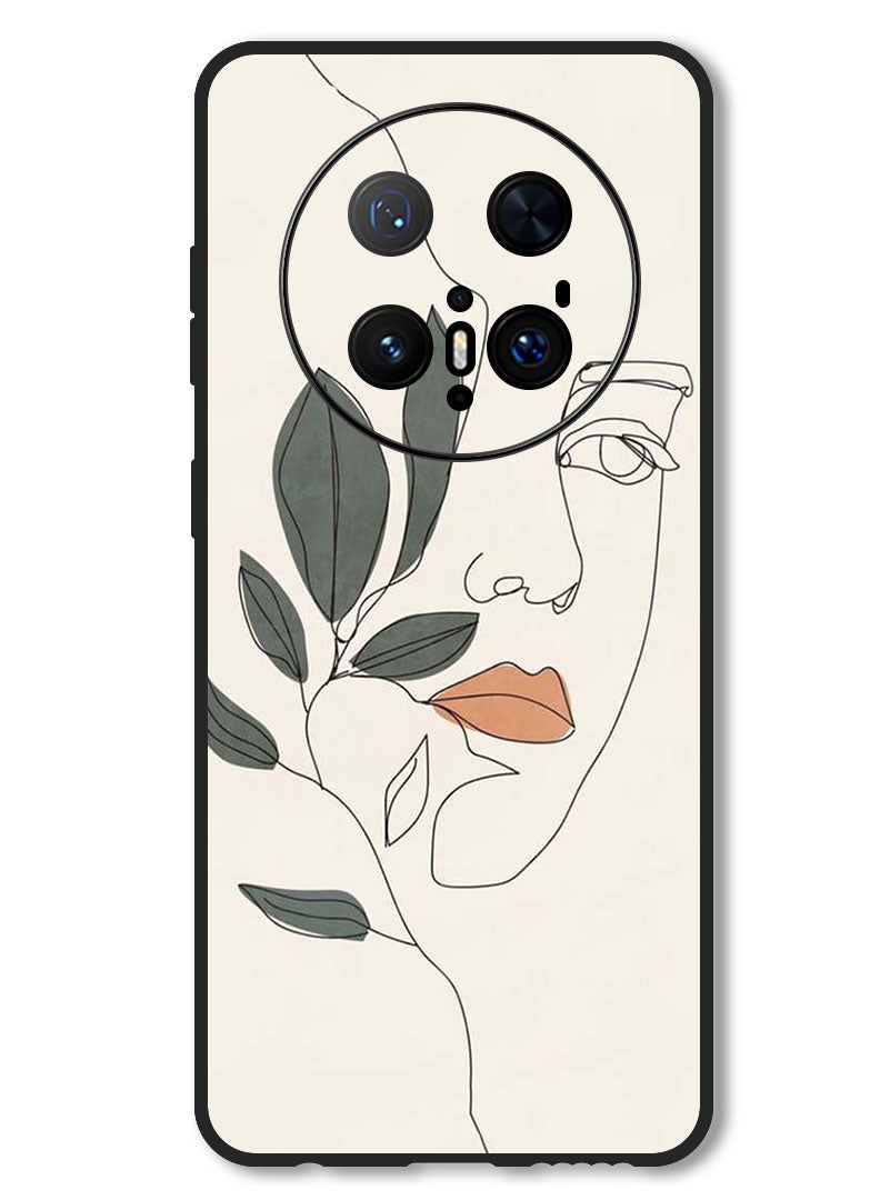 Theodor Case Compatible with Huawei Mate 70 Pro/ 70 Pro + Protection Shockproof Bumper Cover Girl Art - Image 1