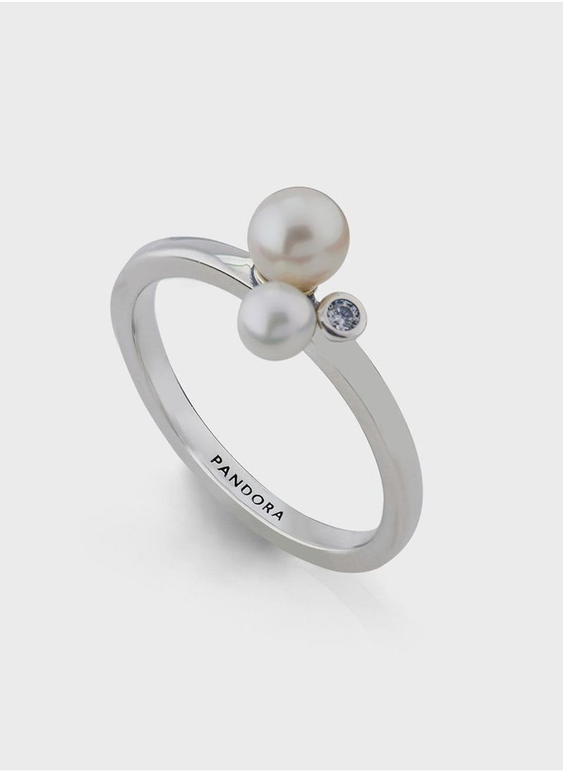 PANDORA Duo Treated Freshwater Cultured Pearls Ring - Image 2