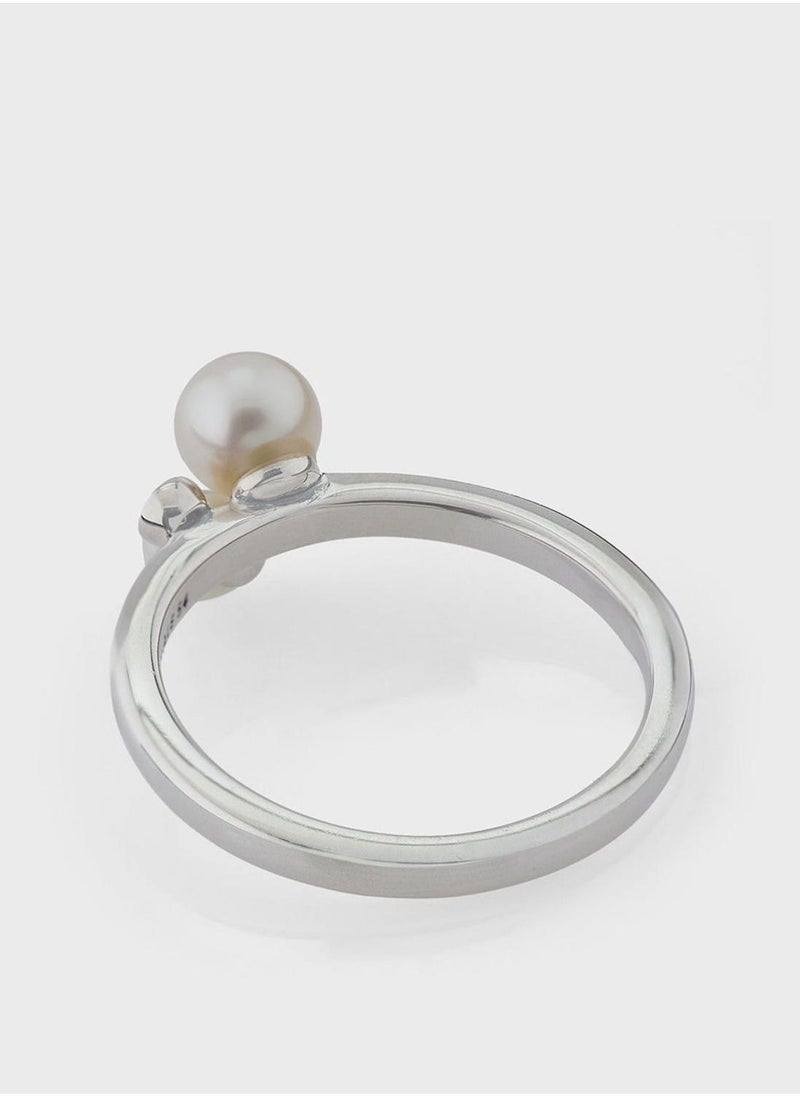 PANDORA Duo Treated Freshwater Cultured Pearls Ring - Image 3