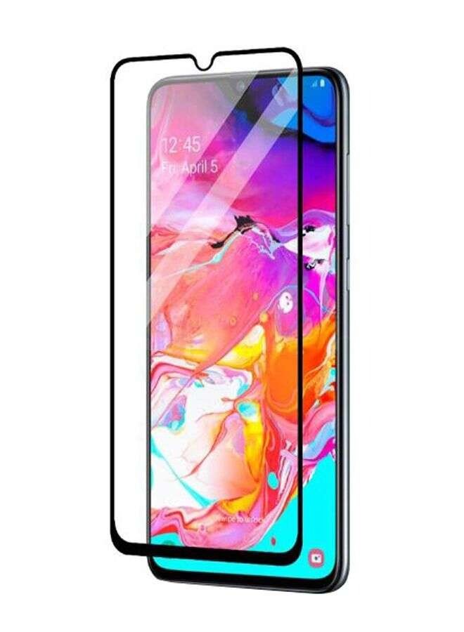 BORTONY Tempered Glass Screen Protector For Samsung Galaxy A70/A70s Clear/Black - Image 1