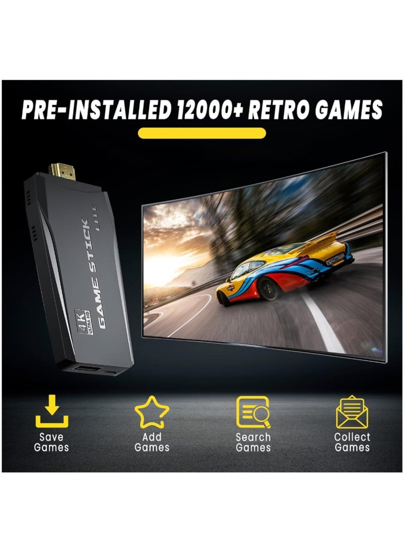 ايناوو عصا ألعاب فيديو ذكية بدقة 4K، وحدات تحكم ألعاب فيديو، 20,000 لعبة، 64 جيجابايت، وحدة تحكم ألعاب كلاسيكية لاسلكية 2.4 جيجاهرتز (64 جيجابايت، 20,000+ لعبة) - Image 4