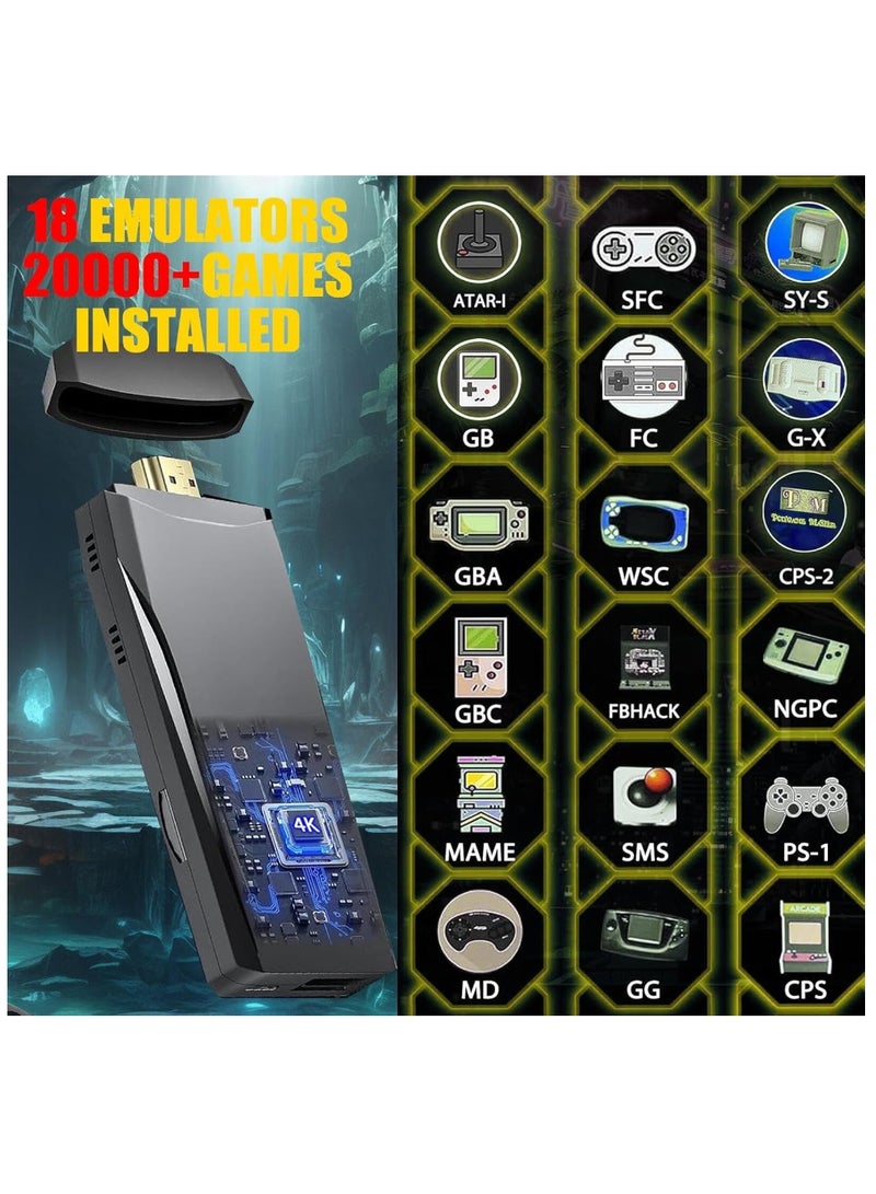 ايناوو عصا ألعاب فيديو ذكية بدقة 4K، وحدات تحكم ألعاب فيديو، 20,000 لعبة، 64 جيجابايت، وحدة تحكم ألعاب كلاسيكية لاسلكية 2.4 جيجاهرتز (64 جيجابايت، 20,000+ لعبة) - Image 3