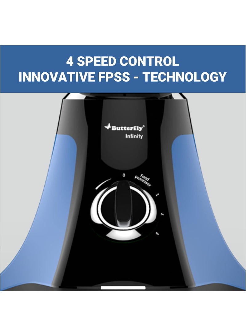 باترفلاي Butterfly Infinity 5 J 750 watts Mixer Grinder, Blue - Image 2