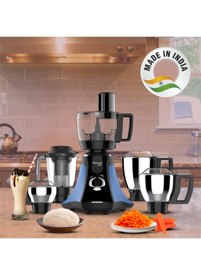 باترفلاي Butterfly Infinity 5 J 750 watts Mixer Grinder, Blue - Image 3