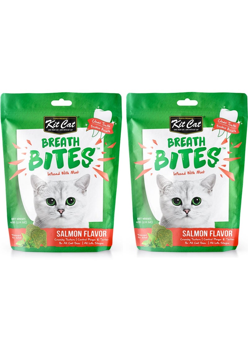 كيت كات قطعتان من Breath Bites بنكهة السلمون 2x60 جرام - Image 1