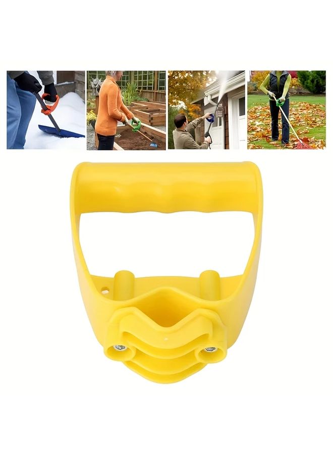 Yellow Labor Saving Shovel And Rake Handle Attachment With Back Saving Design - Image 3