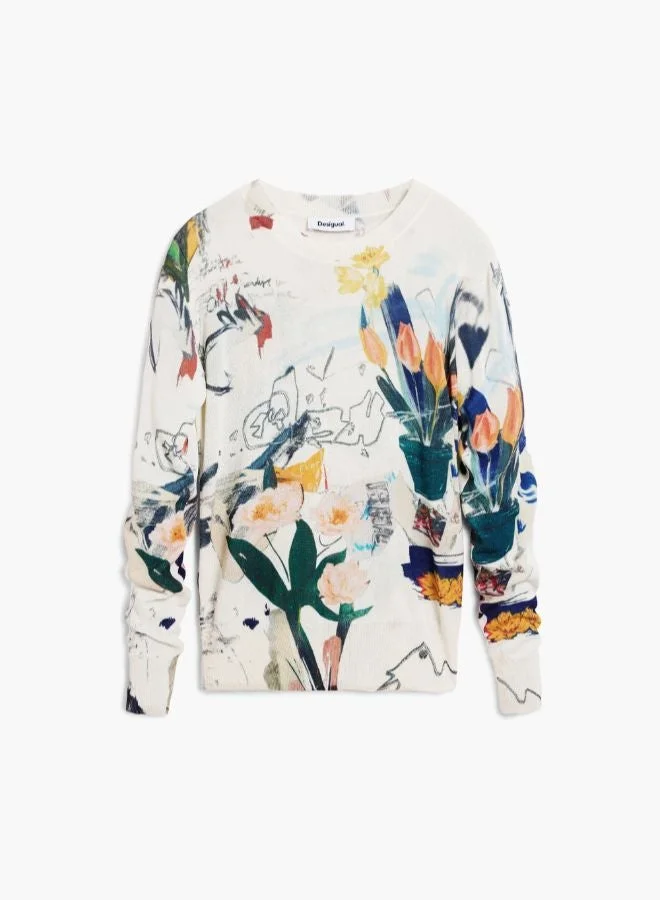 Desigual Multicolour Fine Oslo sweater for Women | Best Price UAE