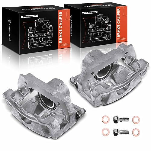 A-Premium Disc Brake Caliper Assembly with Bracket Compatible with Select Lexus Models - IS250 2006 2007 2008 2009 2010 2011 2012 2013 2014 2015 - Front Driver and Passenger Side, 2-PC Set - Image 1
