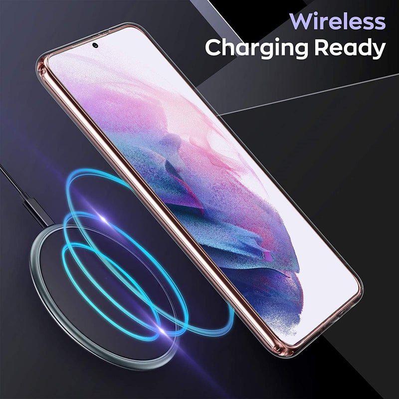 Nishtech غطاء خلفي شفاف هجين ناعم رفيع مضاد للغبار لجهاز سامسونج جالاكسي S21 بلس مع حماية الكاميرا - Image 4