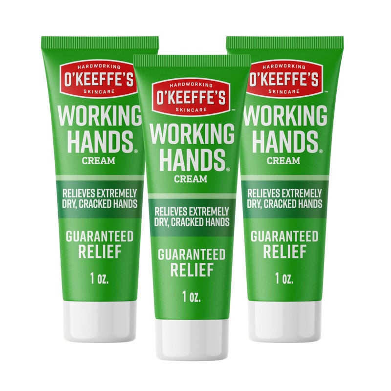 O'Keeffe's Working Hands Hand Cream for Extreme Dryness - 1 oz Tube (3 Pack) - Repairing Skincare for Cracked, Dry Hands - Image 1