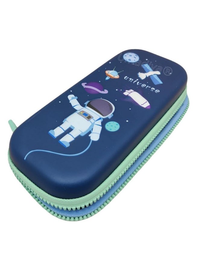 Sky Tech Sky Tech® 3D Cover EVA Space Astronaut Theme Pencil Case Large Capacity Pencil Pouch Bag Compass School Pouch Organizer for Students Kids Premium Stylish Pen Holder Pouch Stationery Box (Pencil case)  - Image 2