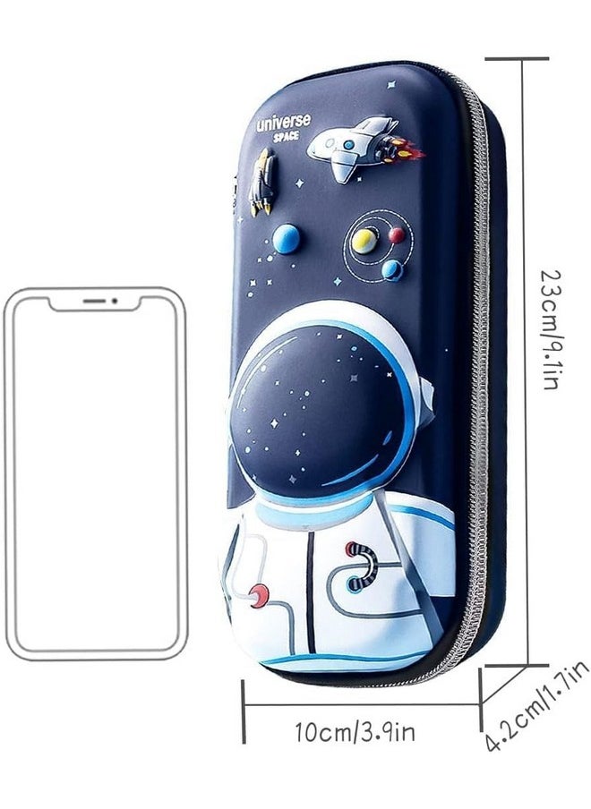Sky Tech Sky Tech® 3D Cover EVA Space Astronaut Theme Pencil Case Large Capacity Pencil Pouch Bag Compass School Pouch Organizer for Students Kids Premium Stylish Pen Holder Pouch Stationery Box (Pencil case)  - Image 5
