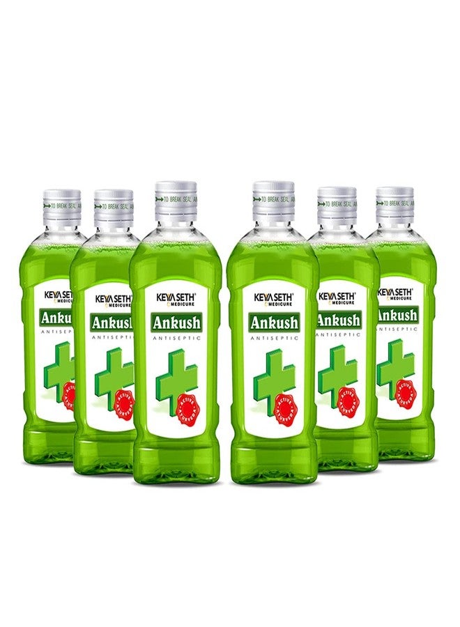 KEYA SETH AROMATHERAPY, DEVICE OF DROP Keya Seth Aromatherapy, Ankush Ayurvedic Antiseptic Liquid, No Burning Sensation for First Aid & Personal Hygiene, Enriched with Neem, Tulsi, Lavender & Rose Essential Oil 100ml (Pack of 6) - Image 1