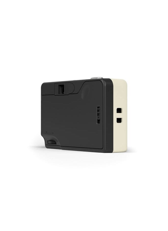 RETO Ultra Wide and Slim 35mm Reusable Daylight Film Camera - 22mm Wide Lens, Focus Free, Light Weight, Easy to Use (Cream)  - Image 3