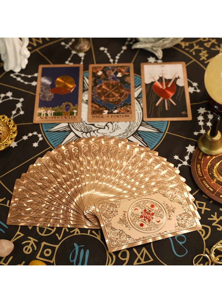 Tarot card full set board game with gold-foil PVC waterproof tarot cards dazzling and exquisite patterns - Image 2