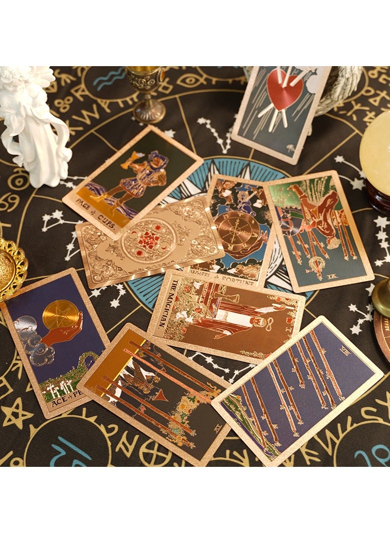 Tarot card full set board game with gold-foil PVC waterproof tarot cards dazzling and exquisite patterns - Image 3