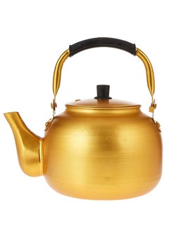 Ayda Gold Kettle 10 Litre | Stove Top Tea Kettle | Yellow Karak Kettle | Aluminium Coffee Pot Ideal for Home Office and Camping 