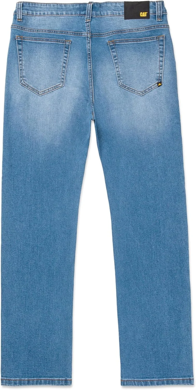 كاتربلر Caterpillar Eco Stretch Denim Straight Jeans in Blue - Size 34