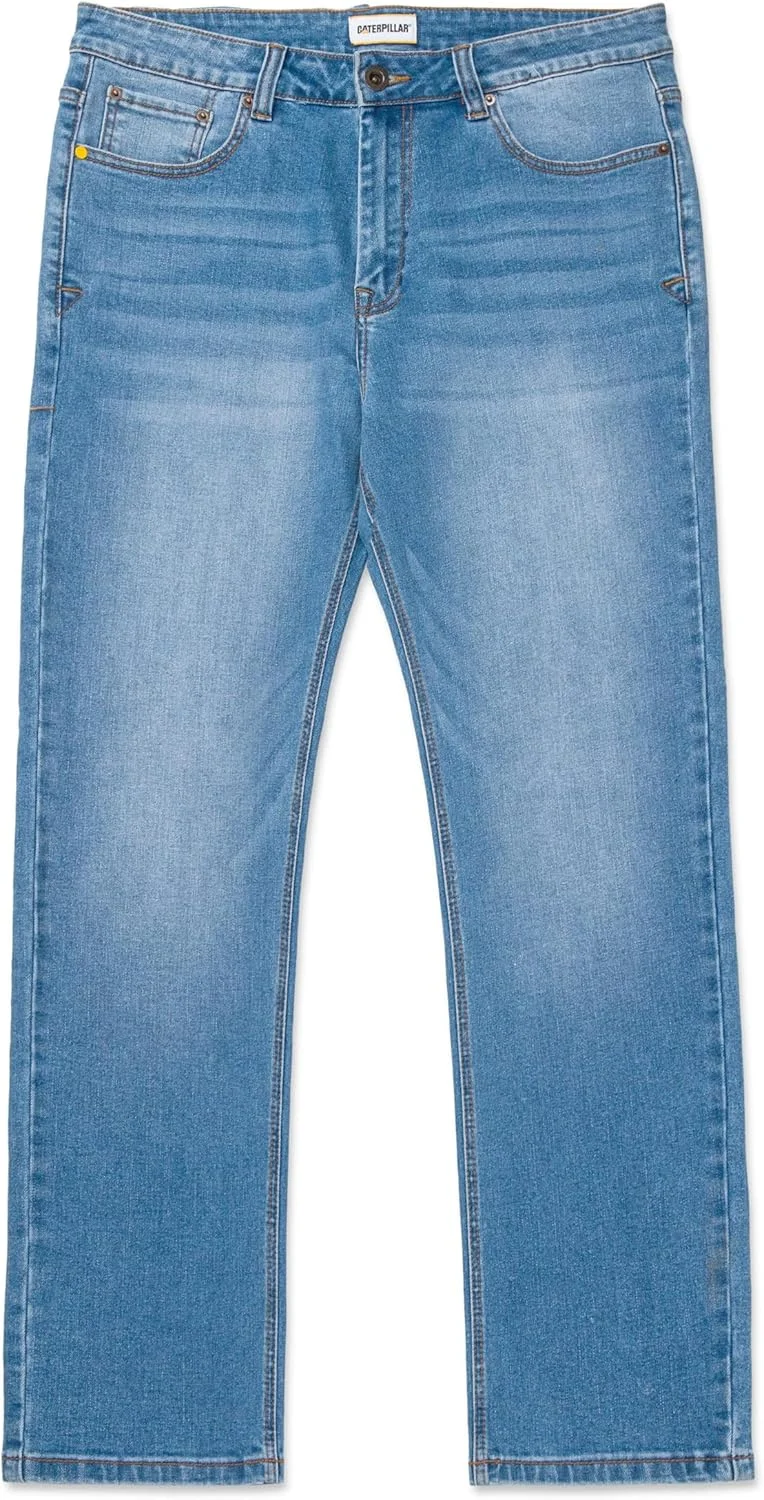 كاتربلر Caterpillar Eco Stretch Denim Straight Jeans in Blue - Size 34