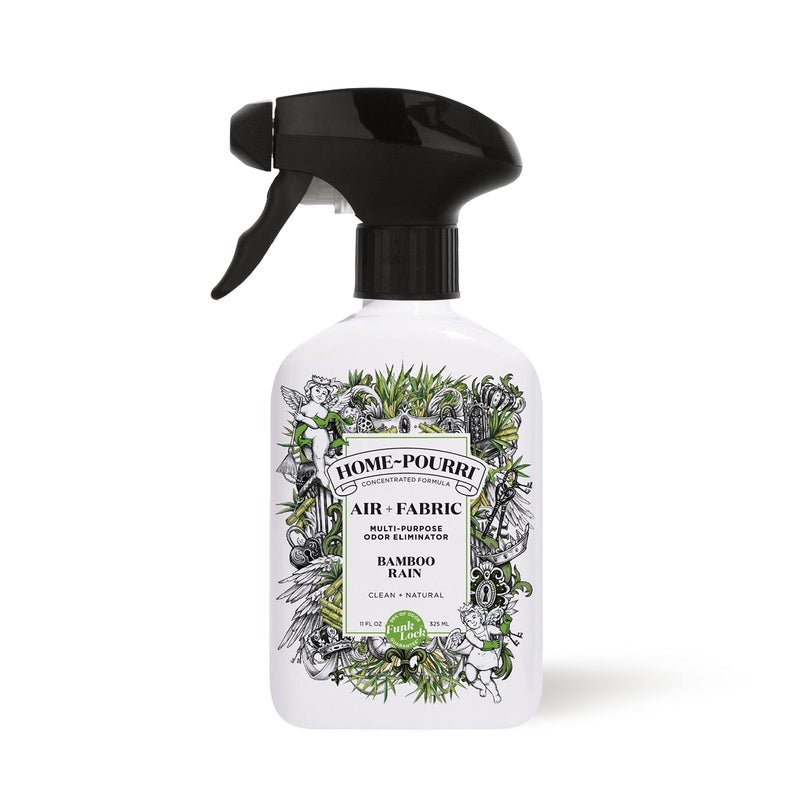 Poo-Pourri Home-Pourri Air + Fabric Multi-Purpose Odor Freshener Spray, Bamboo Rain, 11 Fl Oz - Jasmine, Bamboo and Fresh Grass - Image 1