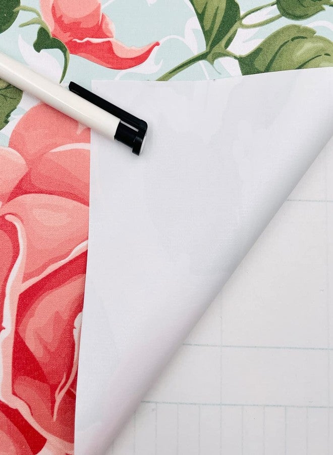 Yifasy 2 Pack Shelf Liners Pink Rose Removable Drawer Papers Furniture Stickers Wall Decor Flowers 17.7 Inch Wide - Image 3
