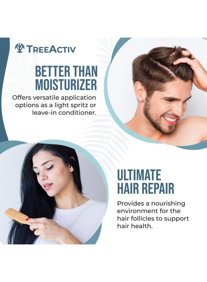 TreeActiv رذاذ يومي مغذي لنمو الشعر مع البيوتين وزيت الأركان - شعر أكثر كثافة وامتلاء للنساء والرجال، 2000+ رذاذ - Image 4