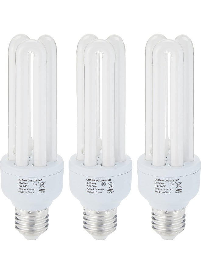 OSRAM ENERGY SAVER T4 20W DAY SCREW PROMO 3PCS SET - Image 2