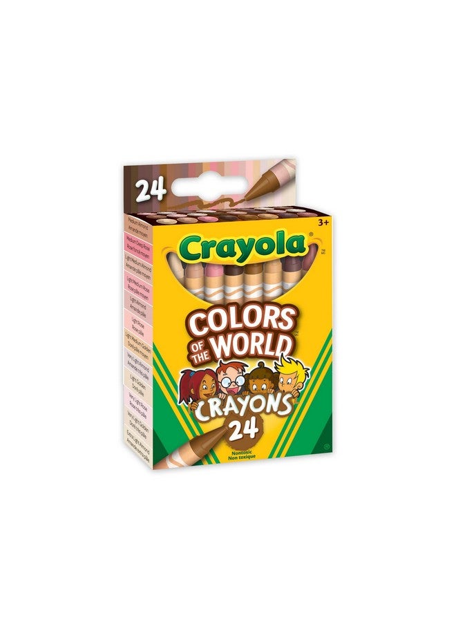 كرايولا أقلام تلوين البشرة من كرايولا كولورز أوف ذا وورلد، 24 لونًا