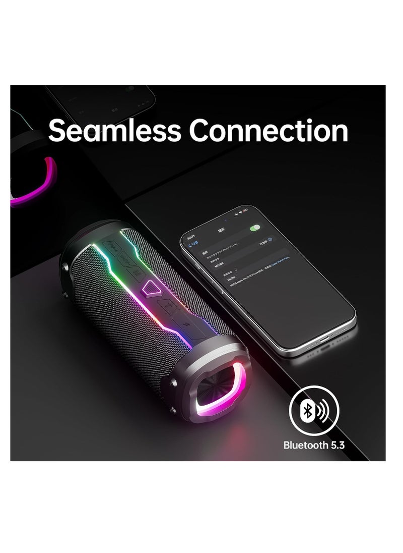 Hezire H-Sound NEON -WIRELESS BLUETOOTH SPEAKER WITH LED LIGHTS & FM RADIO  - Image 2
