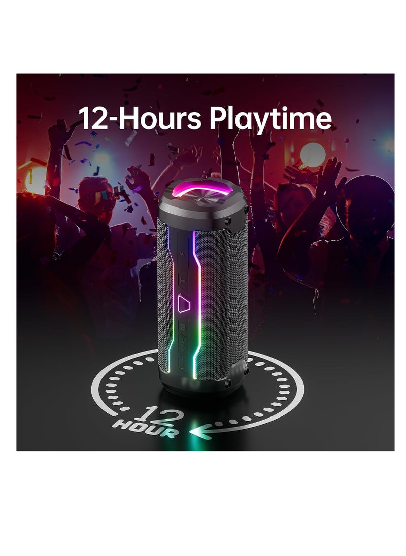Hezire H-Sound NEON -WIRELESS BLUETOOTH SPEAKER WITH LED LIGHTS & FM RADIO  - Image 3
