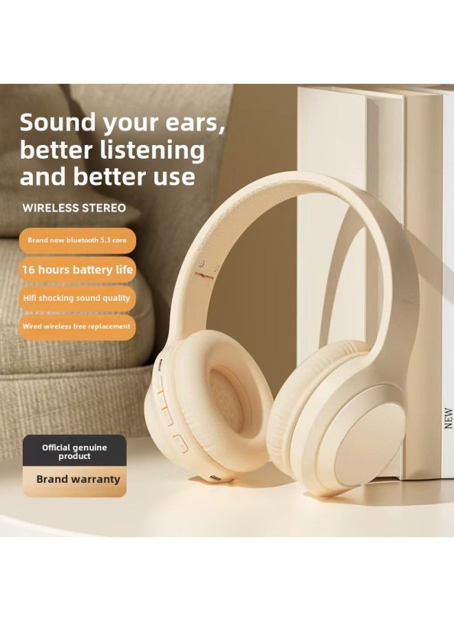 Generic - 2025 Headset Wireless Bluetooth Headset Computer E-sports Game With Wheat Noise Reduction For Huawei And Apple-Colour:Black W5# - Image 1