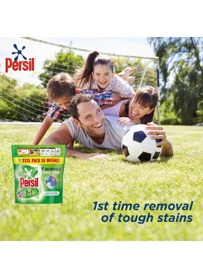 Persil Non Bio 3 in 1 Washing Capsules 58 washes - Image 2