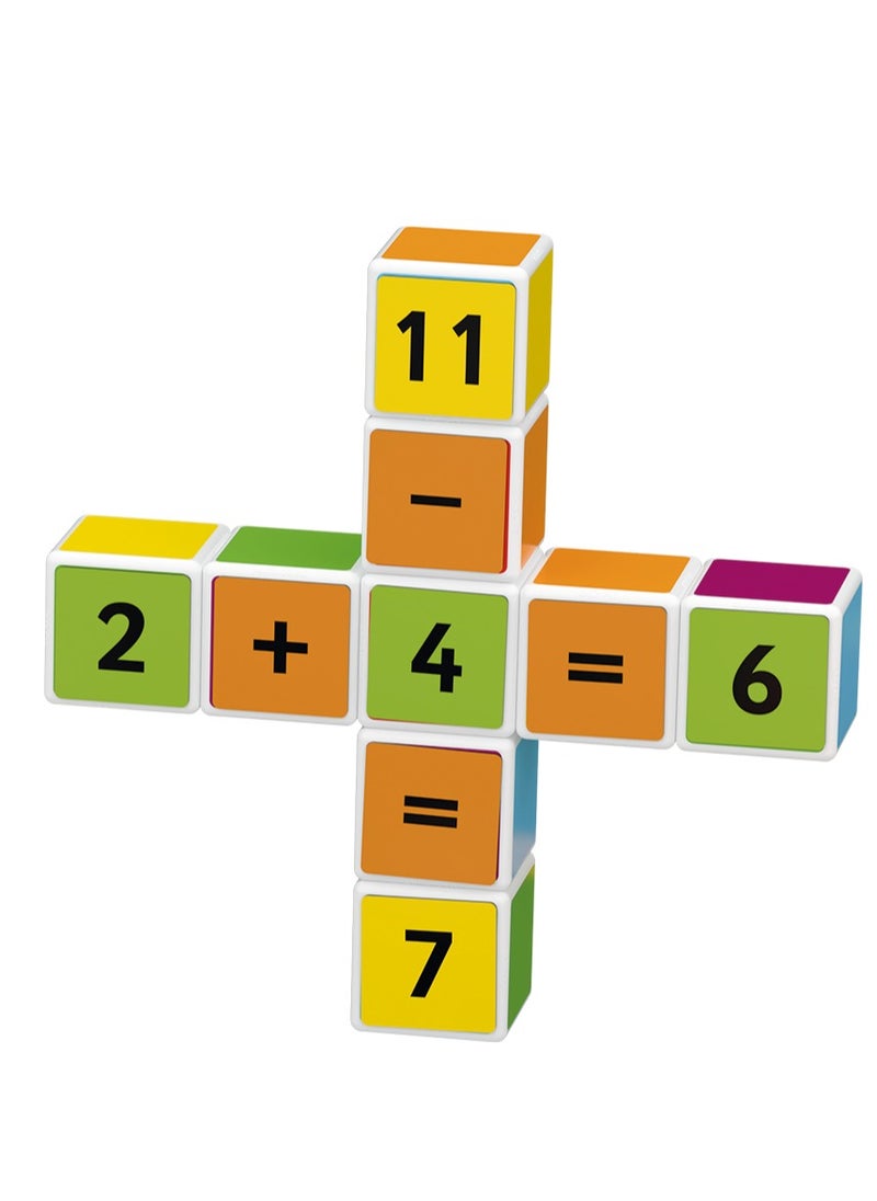 GEOMAG - Geomag Magicube Maths Building + Clips, Magnetic STEM Toys For Kids, Early Educational Magnetic Building Toys, 55 PCS, Made in Switzerland, 100% Recycled Plastic, Open Ended Toys, Construction Toys - Image 1