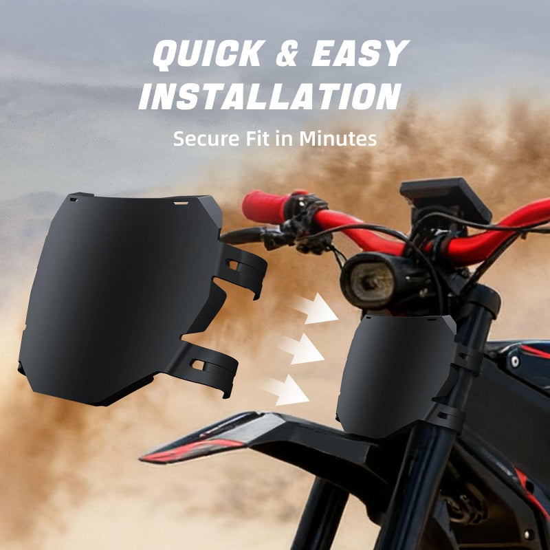 ISDOHS Downhill Electric Bike Number Plate Fit for Q20, S1/S2/Y1/RX, X1S/X/X2,MX3/MX4/MX5, XXX,Pro SS/SR/S, â€“ Black - Image 4