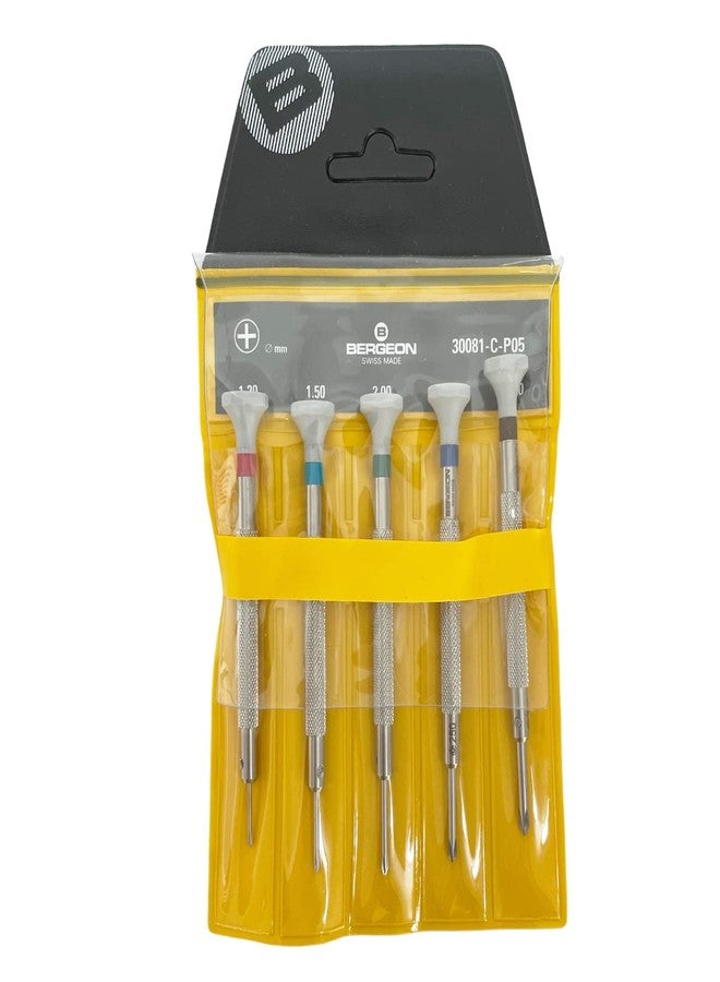 Bergeon 30081-C-P05 Phillips screwdriver set of 5 - Image 4