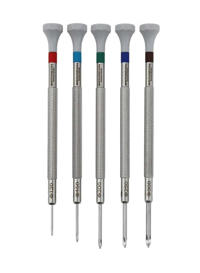 Bergeon 30081-C-P05 Phillips screwdriver set of 5 - Image 1