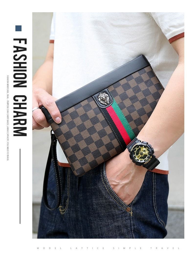 NIBEMINENT Large Size Wallet For Men And Women Classic Phone Purse Wristlets Clutch Bag Zip Pouch Handbag With Card Slots  - Image 2