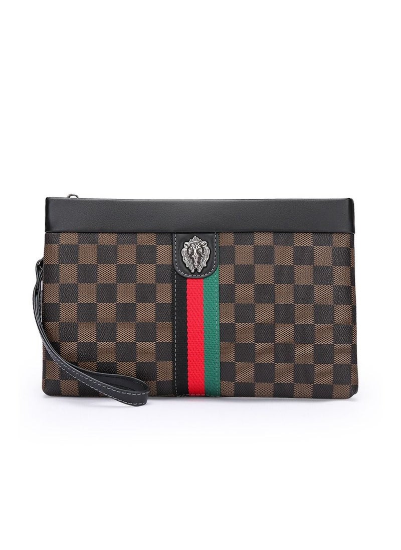 NIBEMINENT Large Size Wallet For Men And Women Classic Phone Purse Wristlets Clutch Bag Zip Pouch Handbag With Card Slots  - Image 1