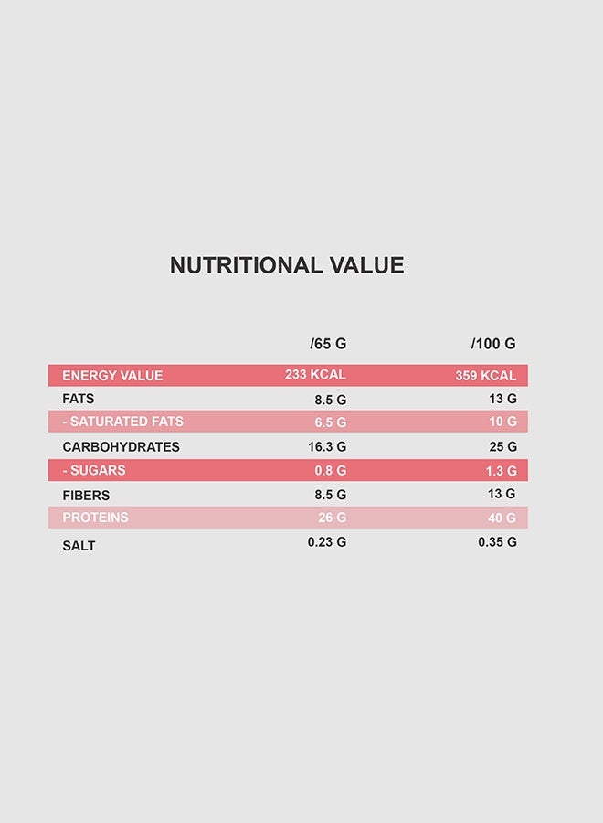 QNT 40% PROTEIN CRUNCHY BAR | 12 x 65g | STRAWBERY FLAVOUR | Low Sugar, Triple Blend - Image 4