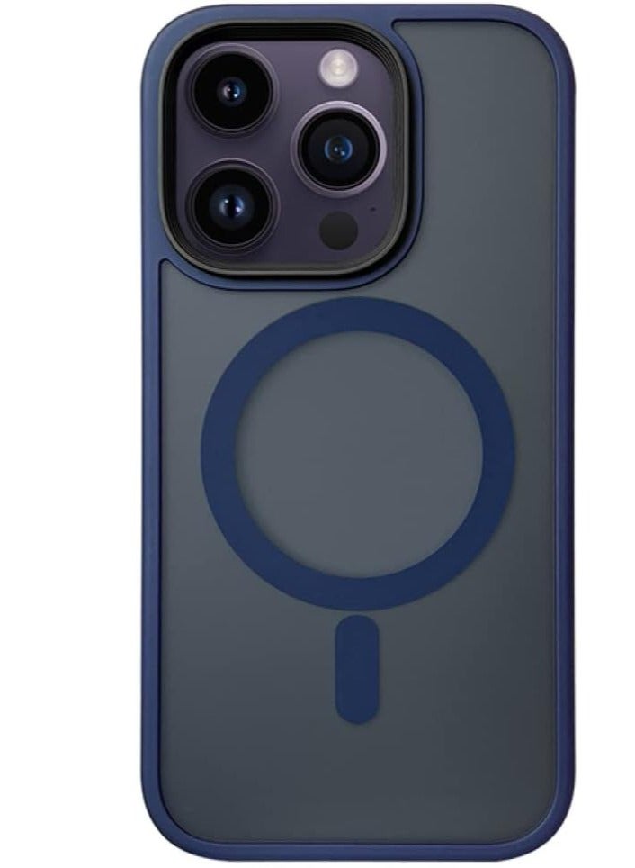 ELTRAZONE Translucent Matte Magnetic Wireless Charging Phone Case Compatible with iPhone 15 Pro max Solid Hard Cover - Image 1