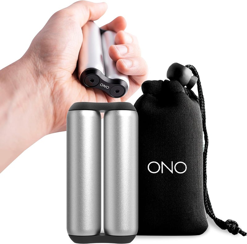 ONO Roller - Handheld Fidget Toy for Adults | Help Relieve Stress, Anxiety, Tension | Promotes Focus, Clarity | Compact, Portable Design (Full Size/Aluminum, Grey) - Image 1