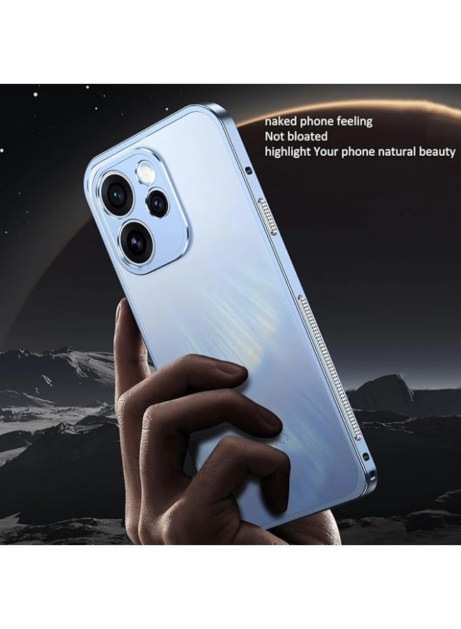 Case Compatible with OPPO Reno 15 Pro Aluminum Alloy Metal Frame with Lens Camera Cap Seahorse Buckle Design Anti-Drop Shockproof Bumper Heat Dissipation Cover - Image 5