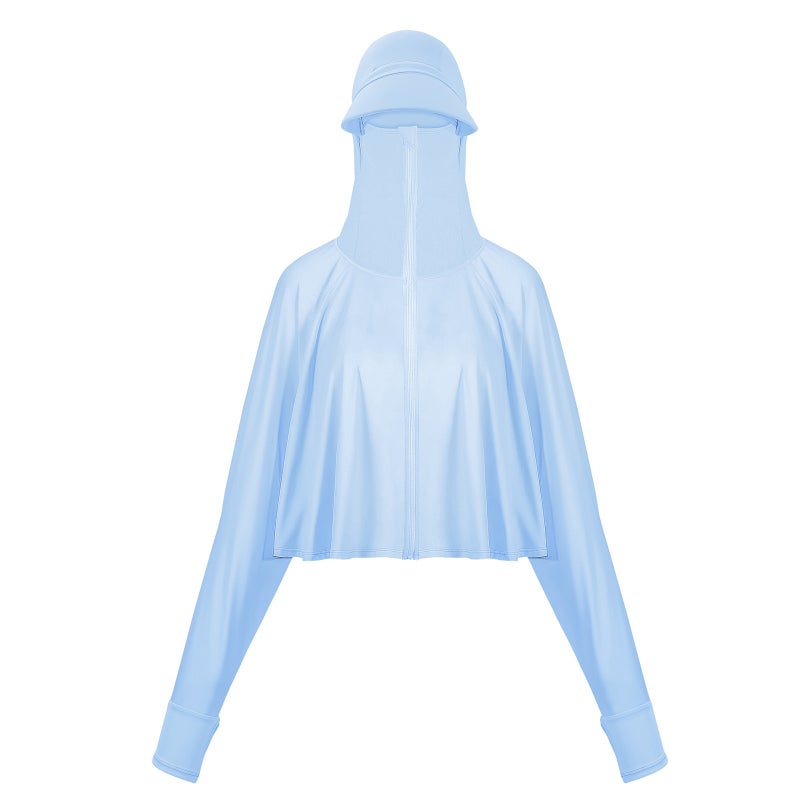 Sunscreen Clothing Summer IceSilk Long Sleeved Rash Guards Breathable Outdoor Fishing Running Sports Sunscreen Hoodie Sunshine Protections Clothing - Image 1