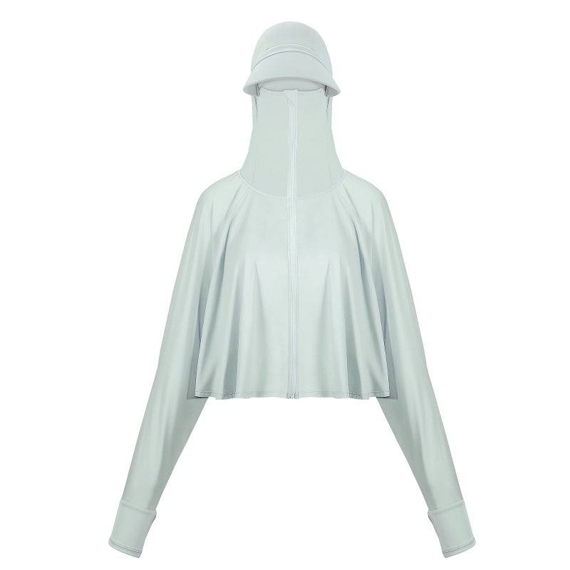 Sunscreen Clothing Summer IceSilk Long Sleeved Rash Guards Breathable Outdoor Fishing Running Sports Sunscreen Hoodie Sunshine Protections Clothing - Image 4
