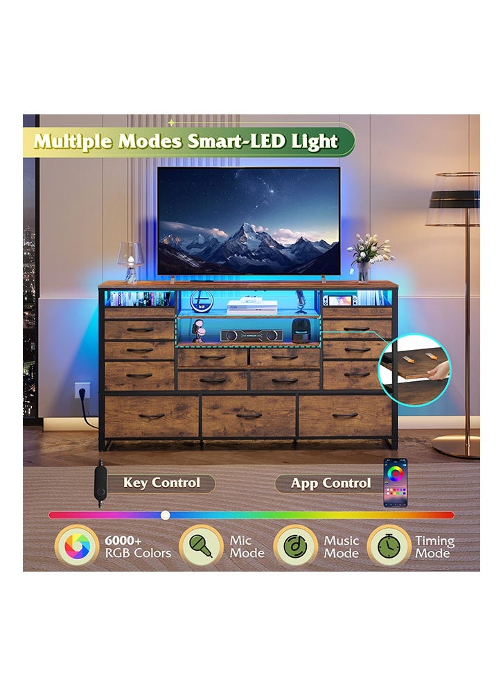 إن كي أكس نموذج تلفزيون كبير الحجم مزود بـ 15 درجًا للداخل وغرفة النوم والمنزل باللون البني مقاس 59 بوصة - Image 5