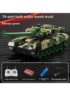 The 99a Remote Control Tank Car Can Fire Cannons To Launch Water Bombs Tracked Off-road Simulation T90 Model Toy Car-color:13-way  Can Launch Bullets + Turret Rotation + Mobile Phone Control-Specifications:Luxury Three Batteries