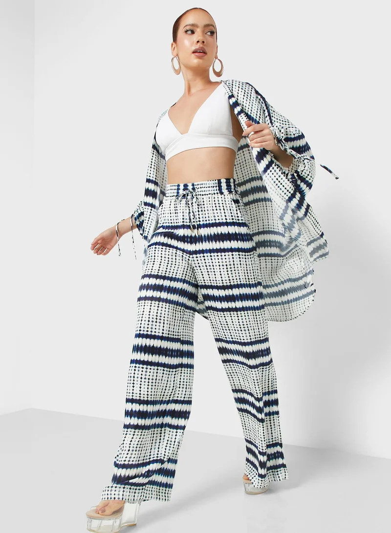 Nocturne Wide Leg Patterned Pants