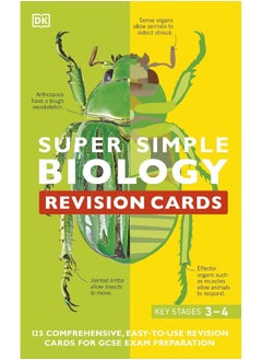 DK Super Simple Biology Revision Cards Key Stages 3 and 4: 125 Comprehensive, Easy-to-Use Revision Cards for GCSE Exam Preparation  - Image 1